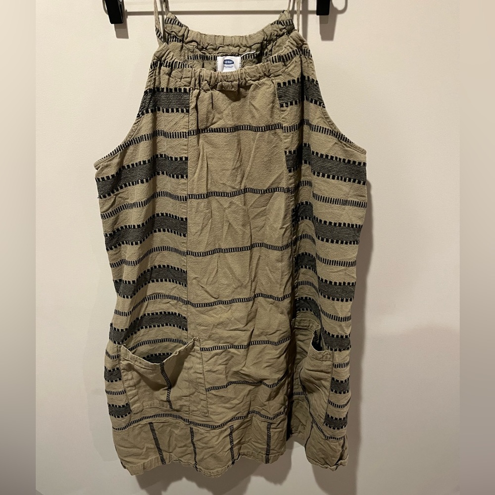 Old Navy high neck sun dress XL olive green